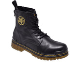 Jeep High Top Lace up Leather Boot-P214M08139-Black