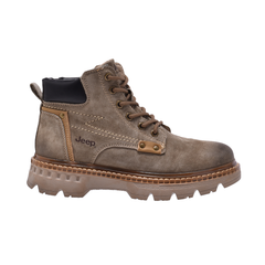 Jeep Ankle Lace Padded Boot-C214M08022-Khaki