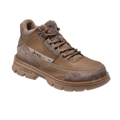 Jeep High Top Lace up Combat Suede Boot-P224M06088-Brown