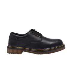 Jeep Low Cut Lace Round Toe Shoes-P02220090k-Black