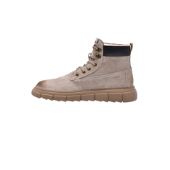 Jeep Ankle Lace up Padded Soft Leather Boot-P12230310k-Beige