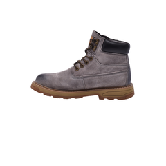 Jeep Ankle Lace up Padded Soft Leather Boot-P213M08155-Gray