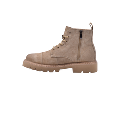 Jeep Ankle Lace Cap Toe Combat Boot-P214M08070-Beige