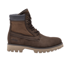 Jeep Ankle Lace Padded Suede Boot-P693153K-Brown