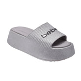 bebe Ploffy Women Slide-23215-ShinySolver Glitter