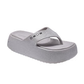 bebe Puffi Women Flip Flop-23333-Silver Glitter