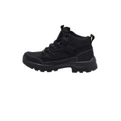 Jeep Mid Top Lace Combat Padded Suede Boot-P131291239-Black