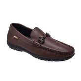 Jeep Slip on Leather Loafer-CTB2118-Brown