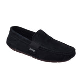 Jeep Slip on Suede Loafer-P10301020K-Black