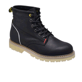 Jeep Ankle Lace Soft Leather Boot-P12232310-Black