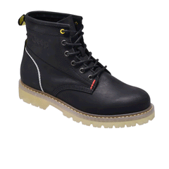 Jeep Ankle Lace Soft Leather Boot-P12232310-Black