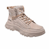 Jeep Mid Top Lace Combat Suede Boot-P224M06066-Beige