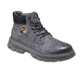 Jeep Ankle Lace Chunky Camo Padded Leather Boot-P224M08073-khaki