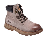 Jeep Ankle Lace Padded Soft Leather Boot-P693078K-Beige