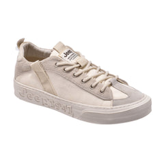 Jeep Low Cut Lace Court Sneaker-P901160K-Beige