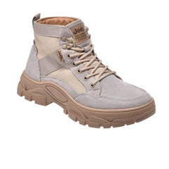 Jeep Mid Top Lace Hiking Suede Boot-P03221791K-Gray