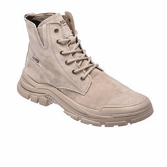 Jeep Ankle Lace Combat Suede Boot-P241071122-Khaki