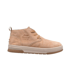 Jeep Mid Top Lace Court Suede Shoes-P234M02109-Camel