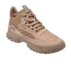 Jeep Mid Top Lace up Hiking Suede Boot-P341091102-Beige