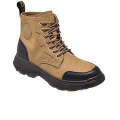 Jeep Ankle Lace Cap Toe Soft Leather Boot-P214M06083-Camel