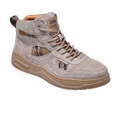 Jeep Ankle Lace Combat Suede Boot-P03131370k-Khaki