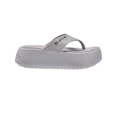bebe Puffi Women Flip Flop-23333-Silver Glitter