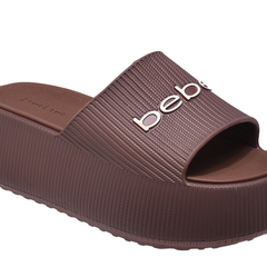 bebe Ploffy Women Slide-23162-ChocolateBrown