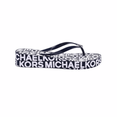 Michael Kors Lilo Wedge Flip Flop Women Navy