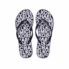 Michael Kors Lilo Wedge Flip Flop Women Navy