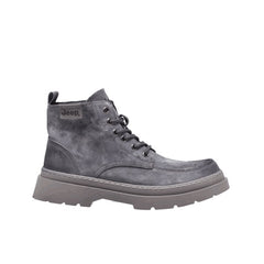 Jeep Ankle Lace Moc Toe Suede Boot-P214M08116-DarkGray