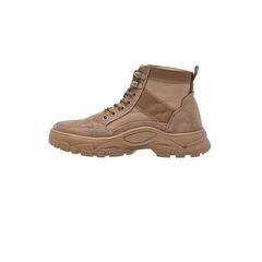 Jeep Mid Top Lace Combat Suede Boot-P0322179-Beige