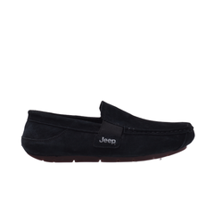 Jeep Slip on Suede Loafer-P10301020K-Black