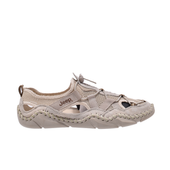 Jeep Flat Slip on Breathable Comfort Sneaker-P11100060k-Beige
