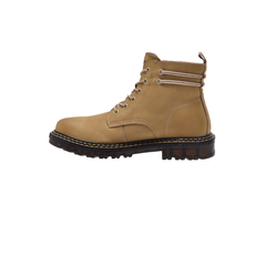 Jeep High Top Lace Classic Soft Leather Boot-P214M08089-Beige