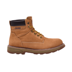 Jeep High Top Lace up Padded Suede Boot-P214M08197-Camel