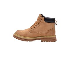 Jeep Ankle Lace up Padded Soft Leather Boot-P234M08386-Camel