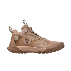 Jeep Mid Top Lace up Hiking Cap ToeSuede Boot-P241291120-Khaki