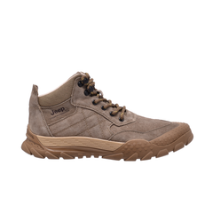 Jeep Mid Top Lace Hiking Suede Boot-P341291107-Khaki