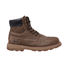 Jeep Ankle Lace Padded Soft Leather Boot-P693078RKK-Brown