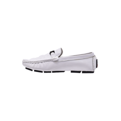 Jeep Slip on Leather Loafer-YZ202007-White
