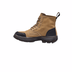 Jeep Ankle Lace Cap Toe Soft Leather Boot-P214M06083-Camel