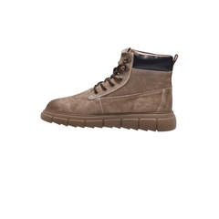 Jeep Ankle Lace up Padded Soft Leather Boot-P12230310k-Khaki