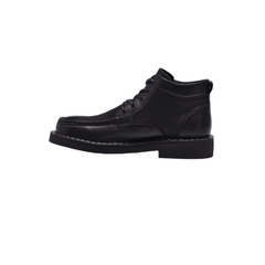Jeep Ankle Lace Moc Toe Leather Boot-B213M10059-Black