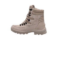 Jeep High Top Lace up Combat Padded Suede Boot-P141291132-Khaki