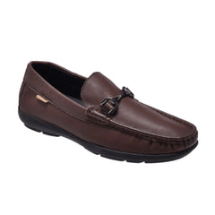 Jeep Slip on Leather Loafer-CTB2118-Brown