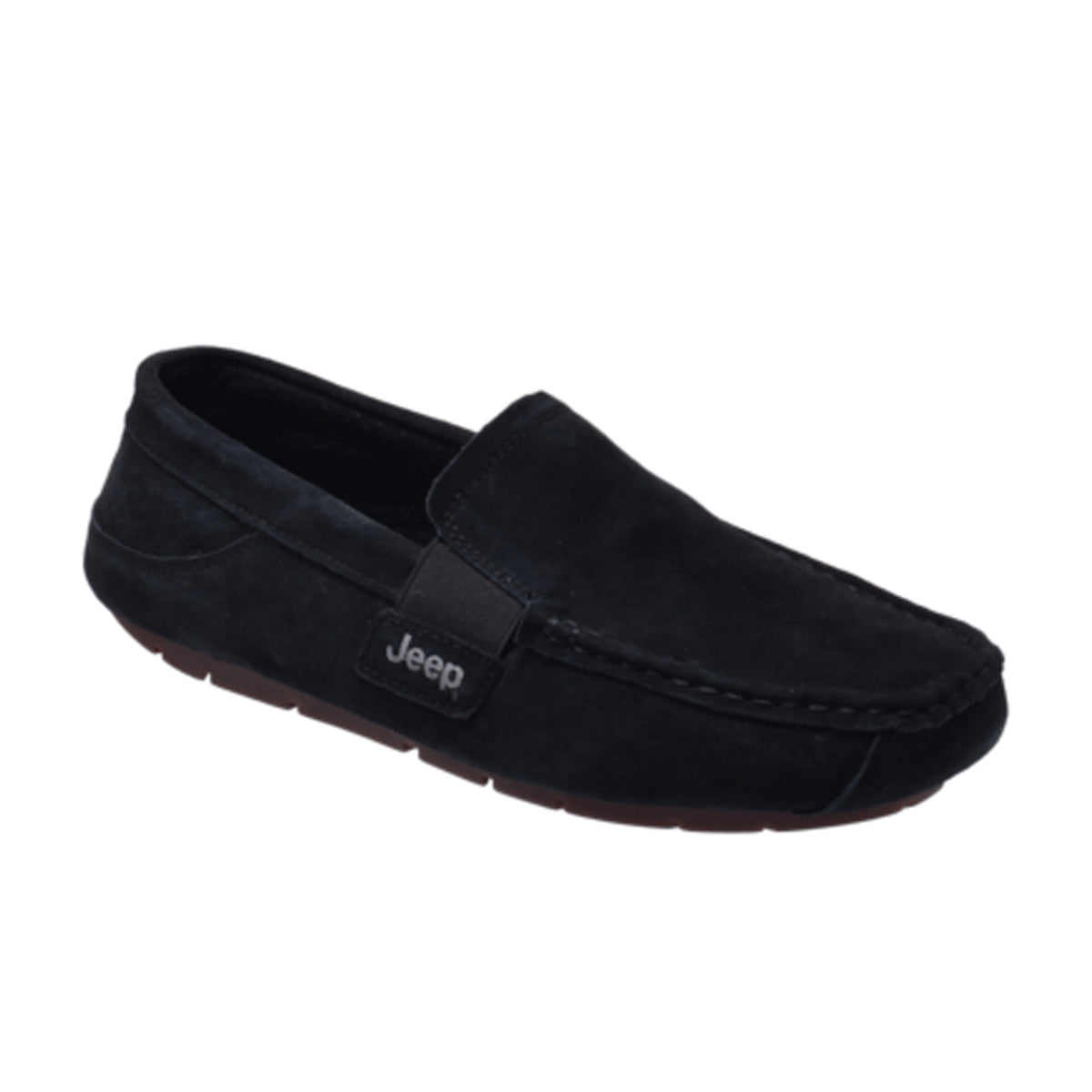 Jeep Slip on Suede Loafer-P10301020K-Black
