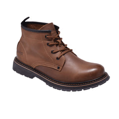 Jeep Ankle Lace Leather Boot-P12330630K-Brown