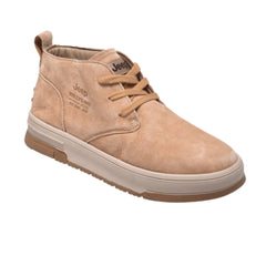 Jeep Mid Top Lace Court Suede Shoes-P234M02109-Camel