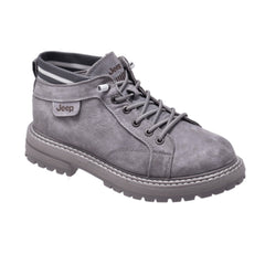 Jeep Ankle Lace Combat Suede Boot-P03232620K-Gray