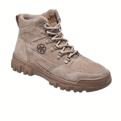 Jeep Mid Top Lace Hiking Boot-B213M08027-Khaki